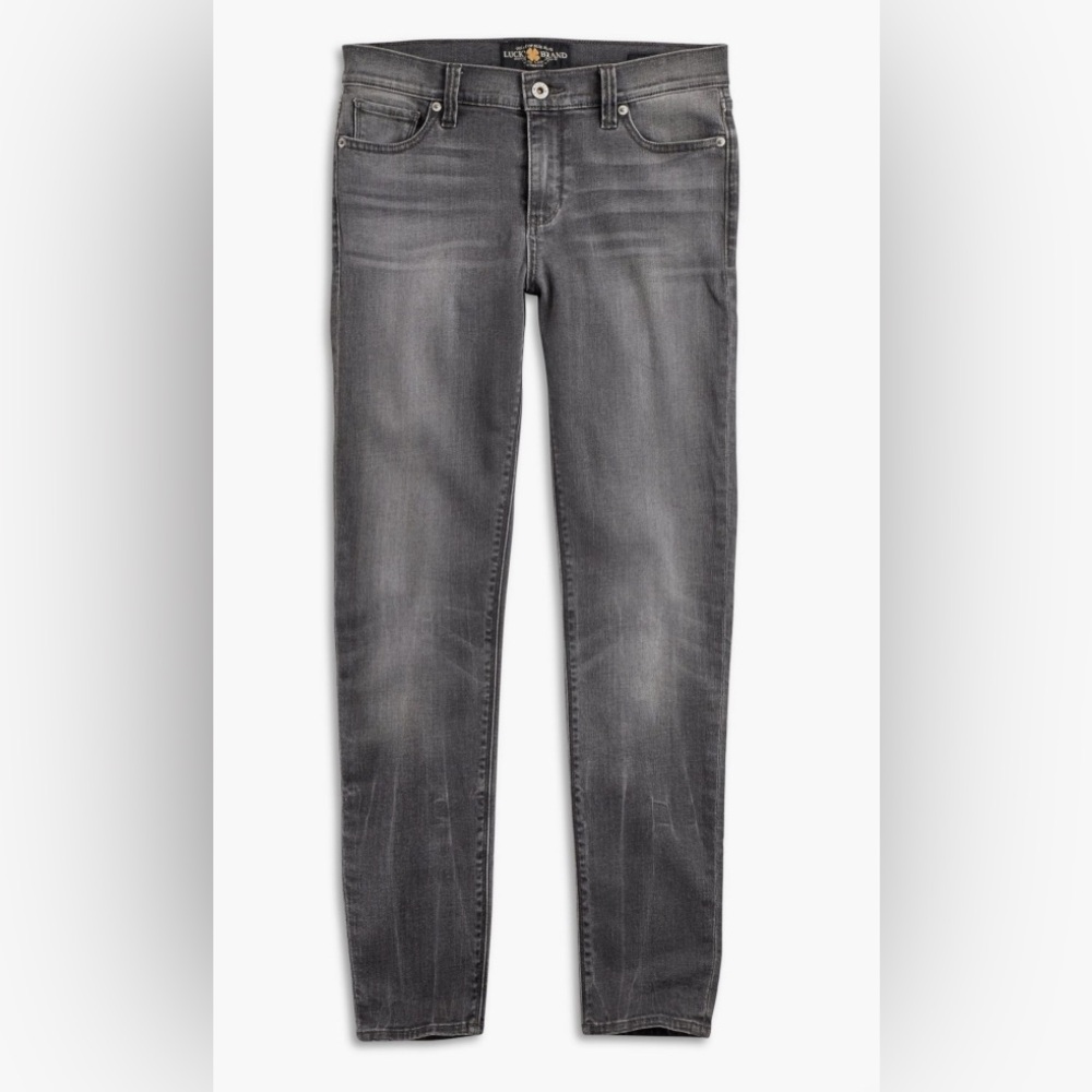 Lucky Brand Brooke Skinny Jeans Women’s size 4/27. Low Rise Gray Stretch Denim